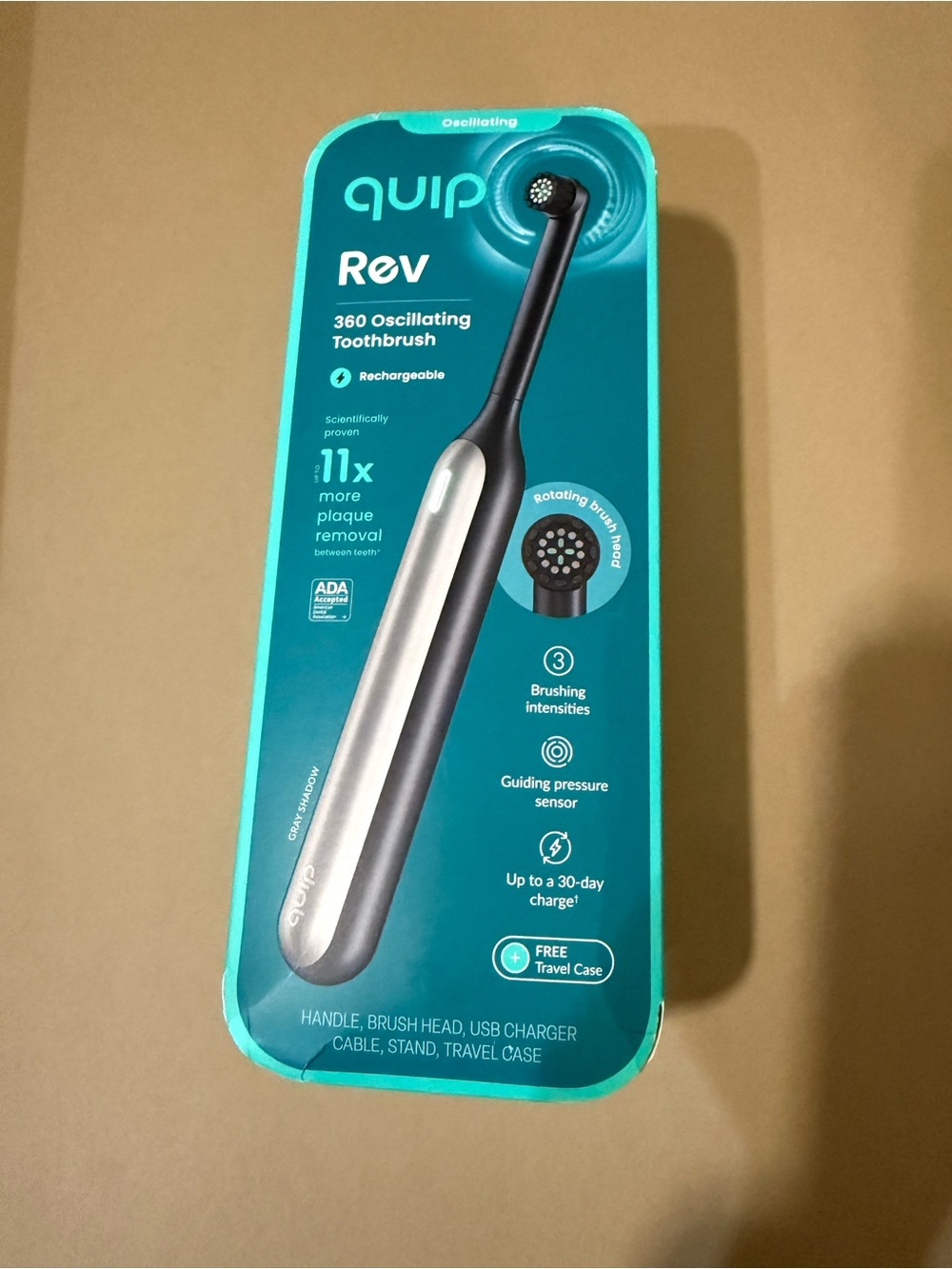 New Quip Rev Electric Toothbrush